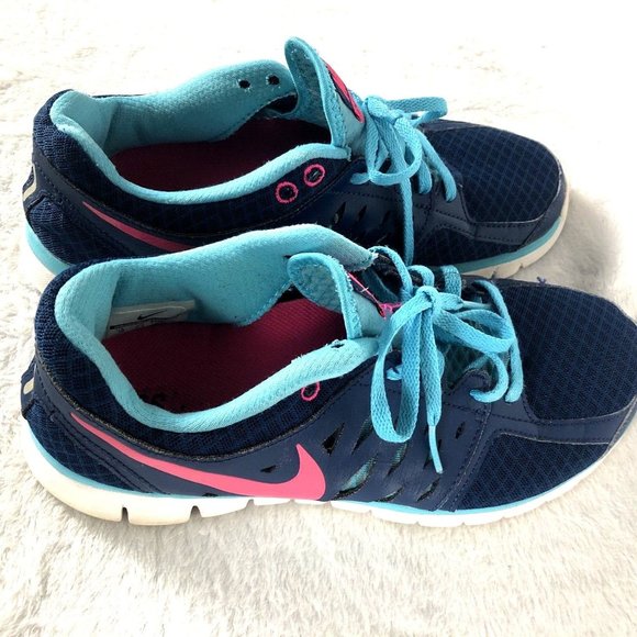 Nike Flex Run Woman's Blue Size 10 Sneakers Shoes - Picture 11 of 12